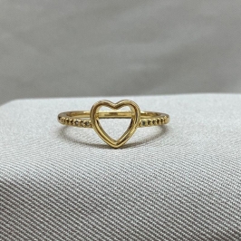 ANEL CORAÇÃO VAZADO