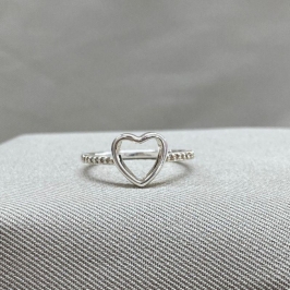 ANEL CORAÇÃO VAZADO