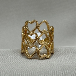 ANEL CORAÇÕES VAZADOS