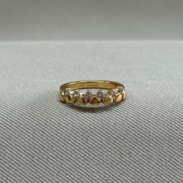 ANEL CORAÇÕES ZIRCONIAS