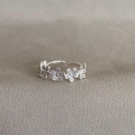 ANEL FLORES COM ZIRCÔNIA