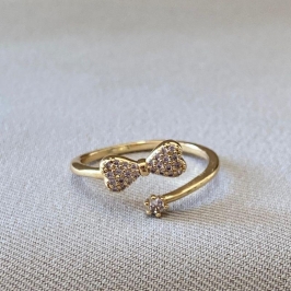 ANEL LACINHO CRAVEJADO COM ZIRCONIA REGULAVEL