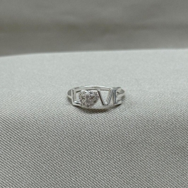 ANEL LOVE/CORAÇÃO CRAVEJADO