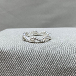 ANEL ONDA CRAVEJADO E LISO