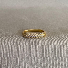 ANEL QUADRADO CRAVEJADO