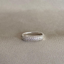 ANEL QUADRADO CRAVEJADO