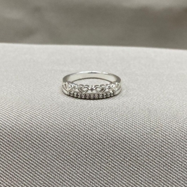 ANEL QUATRO CORAÇÃO E ZIRCONIAS