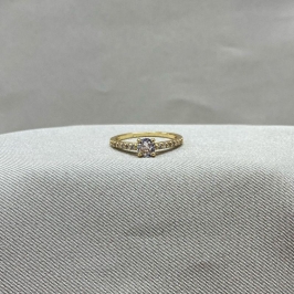 ANEL SOLITARIO COM ZIRCONIA CRAVEJADO