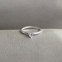 ANEL SOLITARIO CORAÇÃO