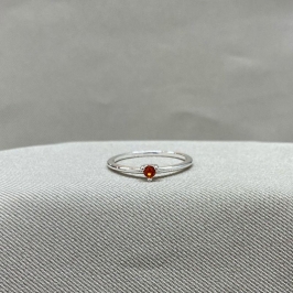 ANEL SOLITARIO ZIRCONIA LARANJA