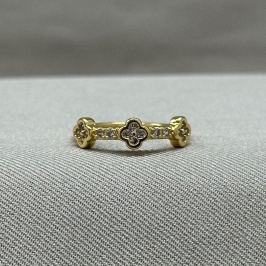 ANEL TREVOS CRAVEJADOS