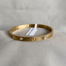 BRACELETE INSPIRAÇÃO CARTIER COM ZIRCONIAS