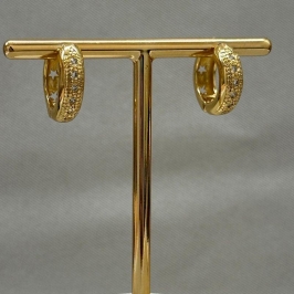 BRINCO ARGOLA 6 ZIRCONIAS