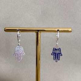 BRINCO ARGOLA MÃO DE FATIMA