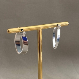 BRINCO ARGOLA OVAL FECHO ITALIANO