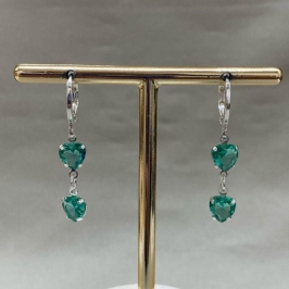 BRINCO ARGOLINHA ARTICULÁVEL COM DOIS CORAÇÕES