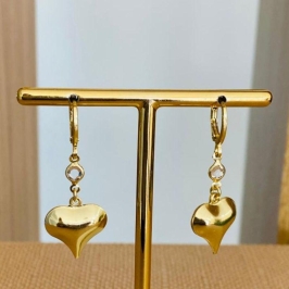 BRINCO ARGOLINHA ARTICULAVEL CORAÇÃO