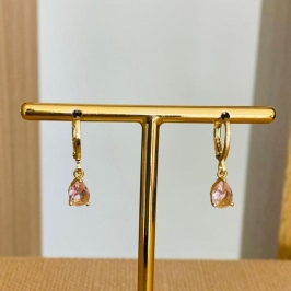 BRINCO ARGOLINHA ARTICULAVEL ROSA