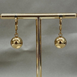 BRINCO ARGOLINHA BOLA LISA