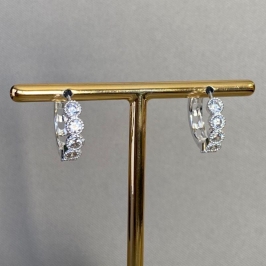 BRINCO ARGOLINHA COM ZIRCONIAS