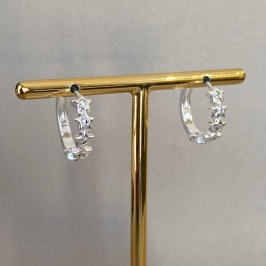 BRINCO ARGOLINHA ESTRELAS G