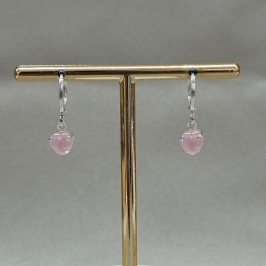 BRINCO ARTICULADO CORAÇÃO 6MM ZIRCONIA ROSE OPAL