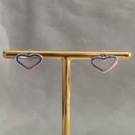 BRINCO CORAÇÃO ACHATADO VAZADO