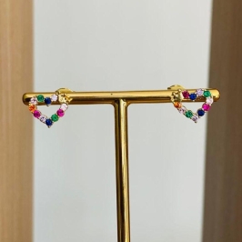 BRINCO CORAÇÃO COLORIDO