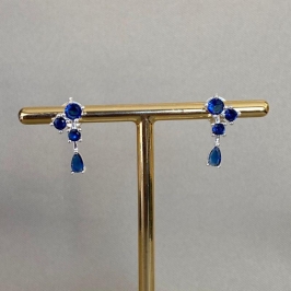 BRINCO FESTA COM ZIRCONIAS AZUL