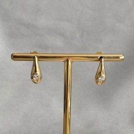 BRINCO GOTA PONTA COM ZIRCONIA