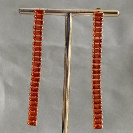 BRINCO RIVIERA BAGUETE LARANJA