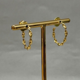 BRINCO SEMI ARGOLA TORCIDA