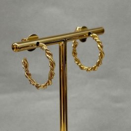 BRINCO SEMI ARGOLA TORCIDA