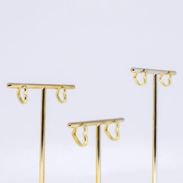 BRINCO TRIO ARGOLA CORAÇÃO LISO