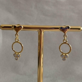 BRINCO ZIRCÔNIA CORAÇÃO