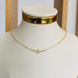 CHOCKER ESTRELA COM BOLINHAS