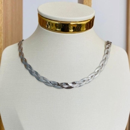 CHOCKER TRANÇADA STEEL