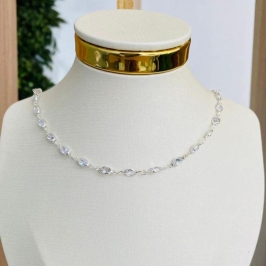 CHOCKER ZIRCONIAS OVAL