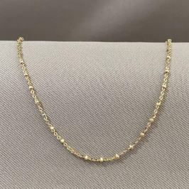 COLAR CADEADINHO COM BOLINHAS DIAMANTADAS