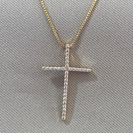 COLAR CRUZ CRAVEJADA