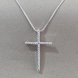 COLAR CRUZ CRAVEJADA