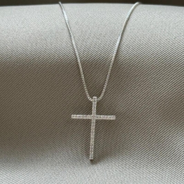 COLAR CRUZ ZIRCONIAS