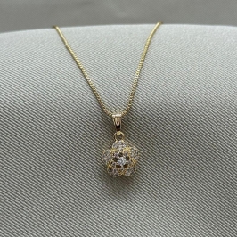 COLAR FLOR CRAVEJADA