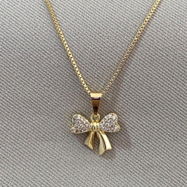 COLAR LACINHO CRAVEJADO