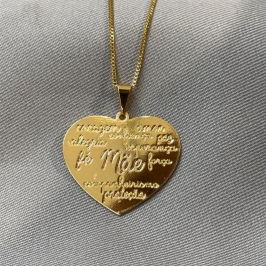 COLAR MÃE CORAÇÃO E FRASES