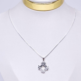 COLAR PINGENTE CRAVEJADO