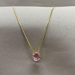 COLAR PONTO DE LUZ ROSA