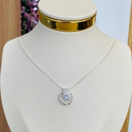 COLAR REDONDO COM ZIRCONIA