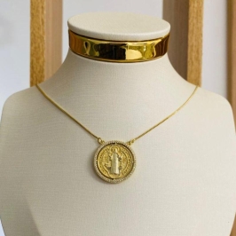 COLAR SÃO BENTO CRAVEJADO