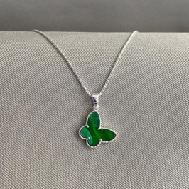 COLAR VENEZIANA BORBOLETA VERDE